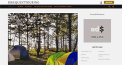 Desktop Screenshot of bikequesttouring.com